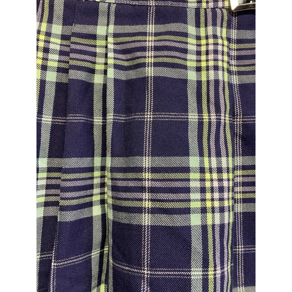 Justice Girls Faux Wrap Plaid Skirt Size L 12/14 - Picture 7 of 12